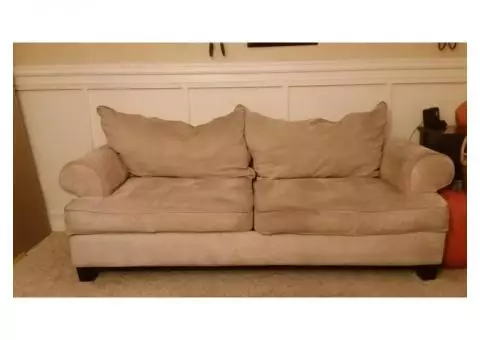 Beige Microfiber couch